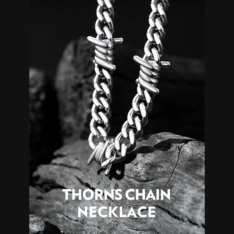 Kalung Fesyen Lelaki Punk yang Unik